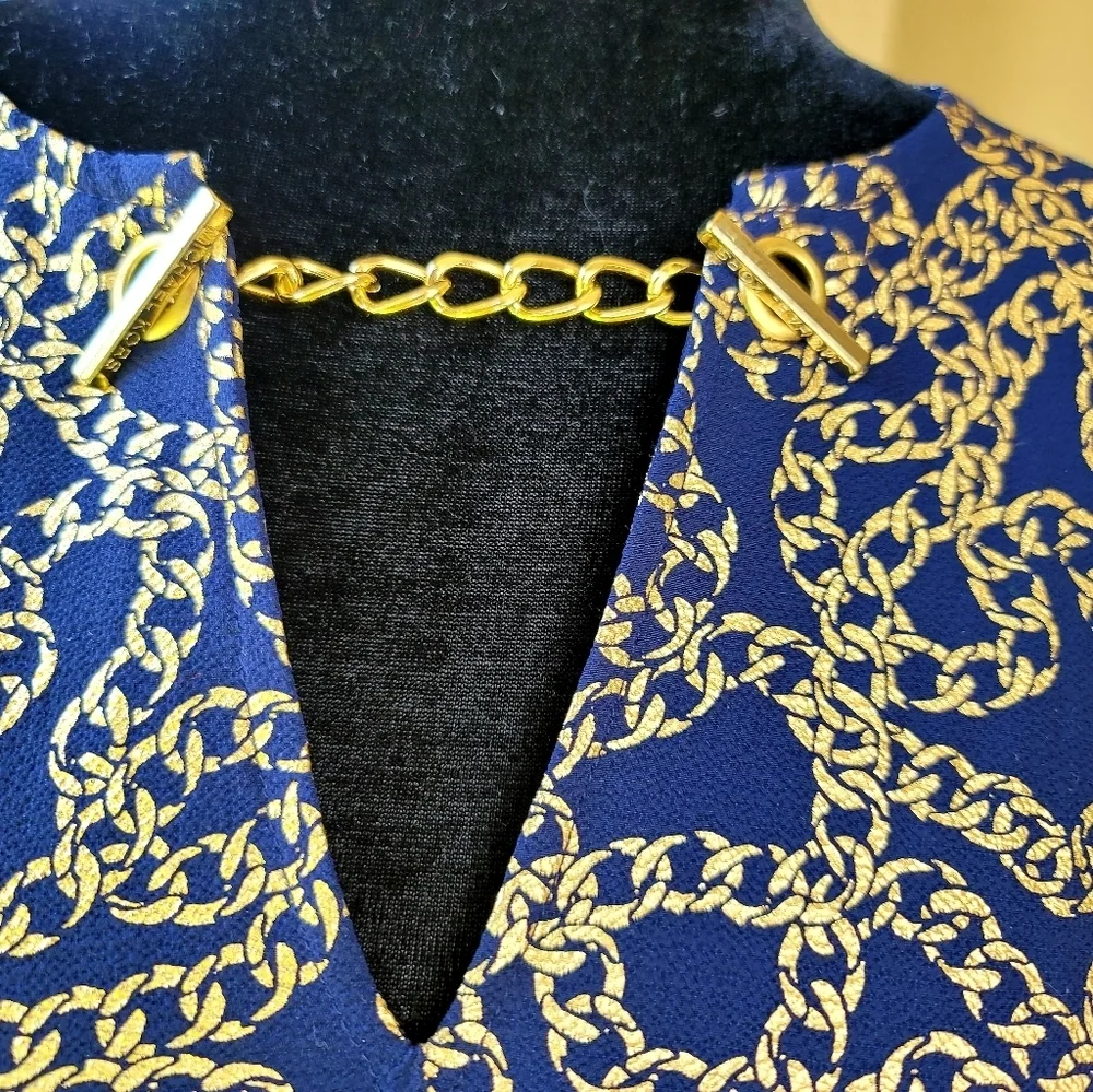 Michael Kors short sleeve chain‎ link top